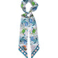 Crabby Silk Ribbon Scarf in color turquoise