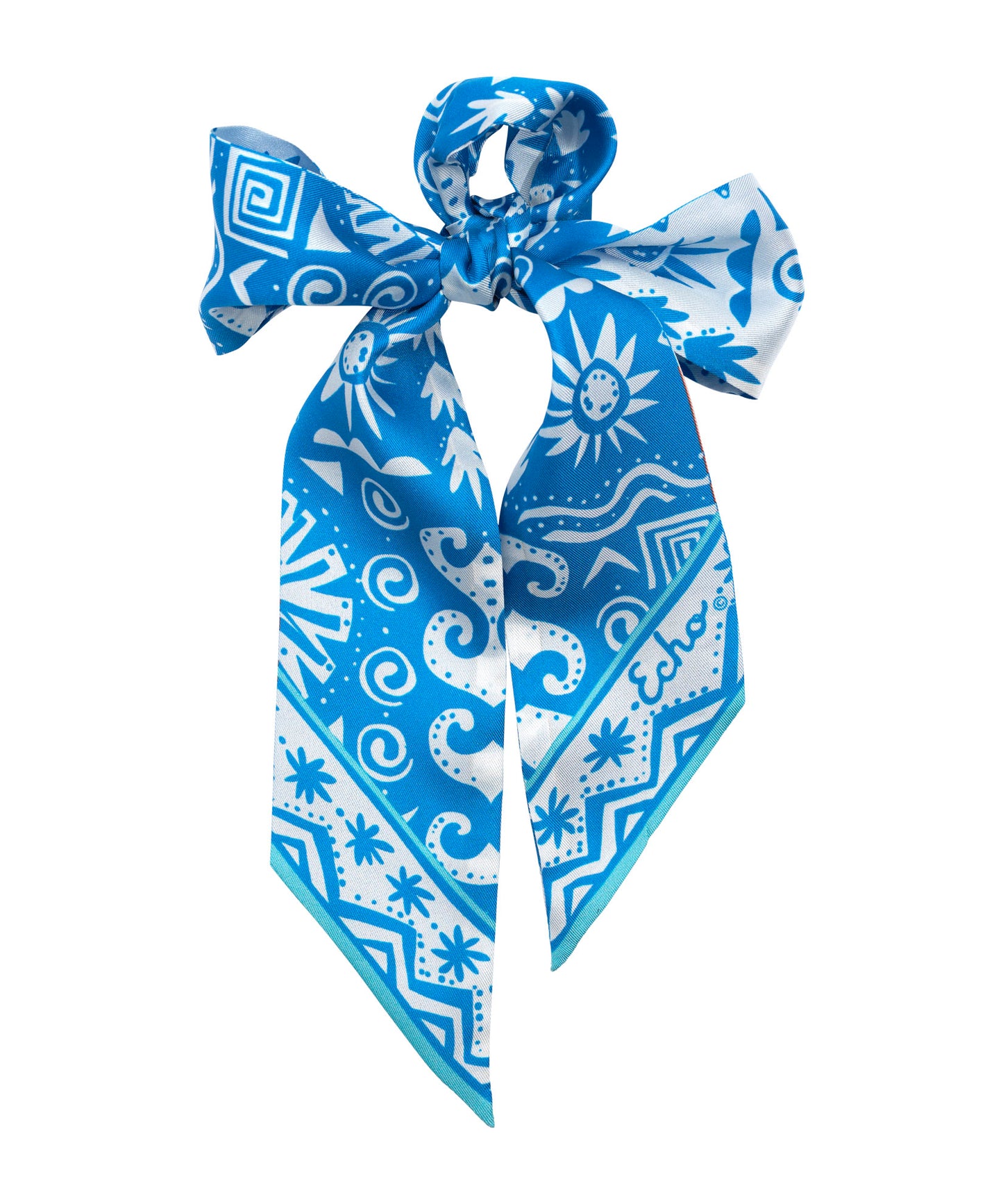 Sun And Surf Silk Ribbon Scarf in color Hawaiian Ocean