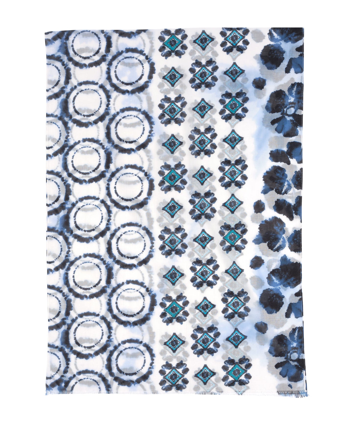 Batik Patch Wrap in color white