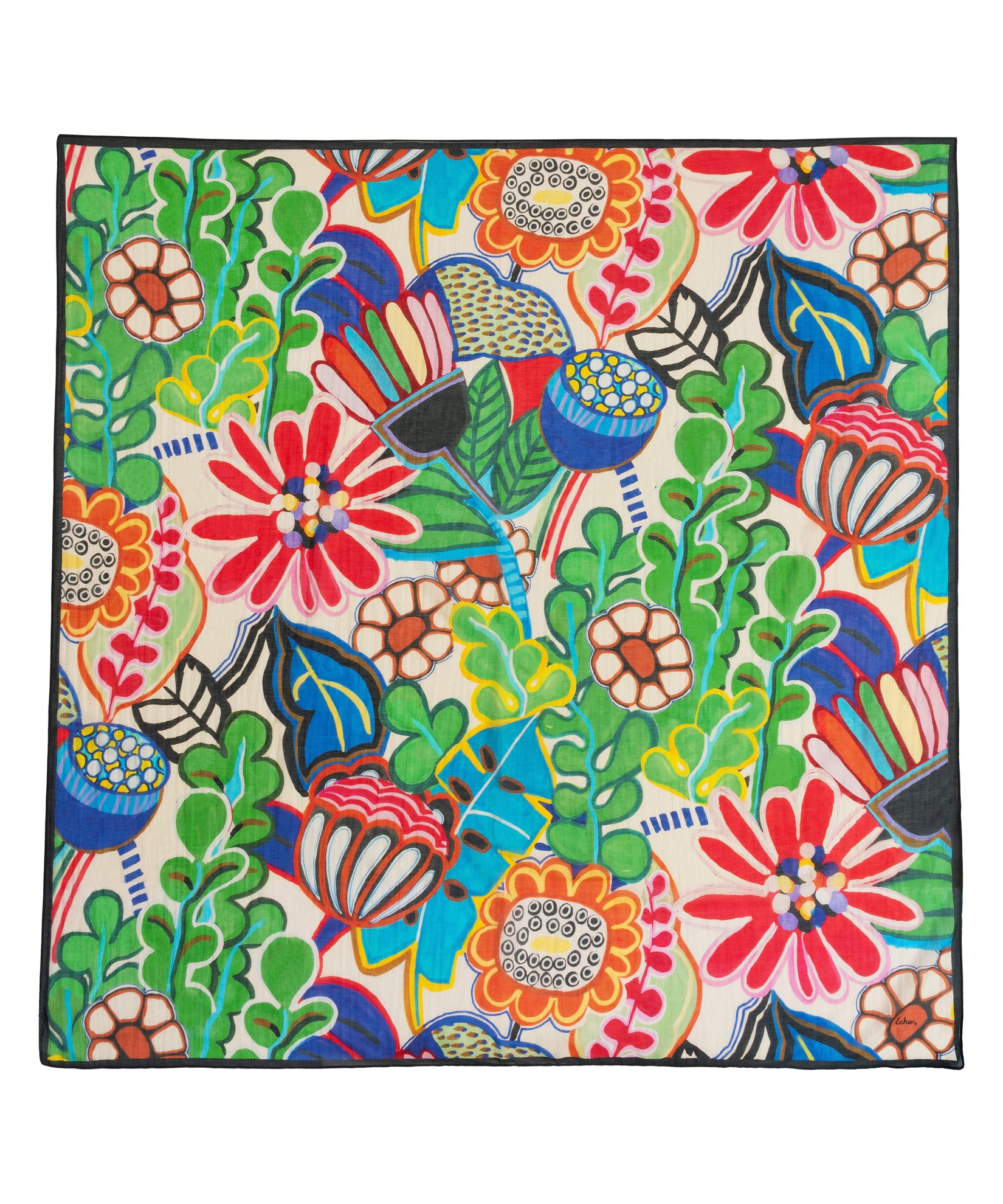 Celebrate Floral Oversized Square Scarf in multi