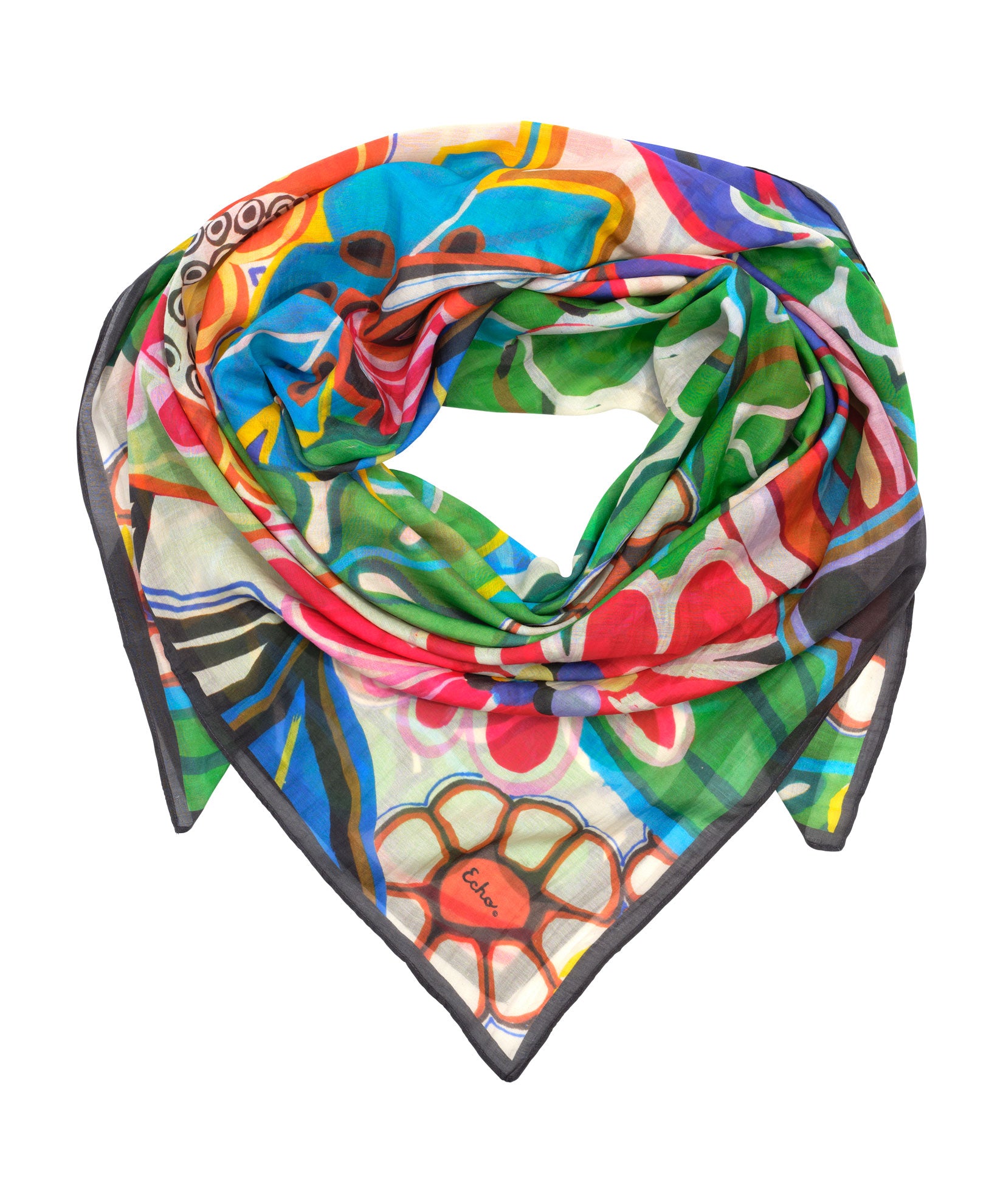 Celebrate Floral Oversized Square Scarf in multi