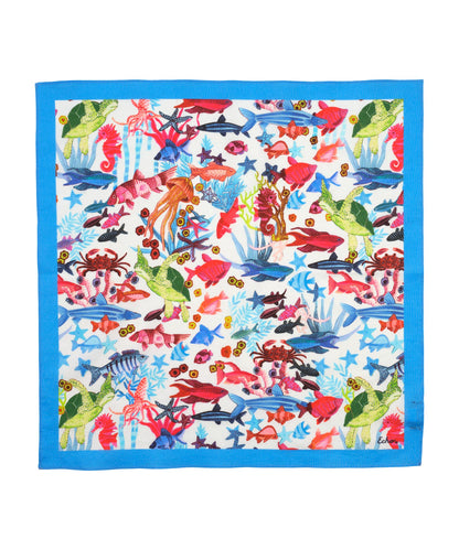 Underwater Seas Bandana in color cream