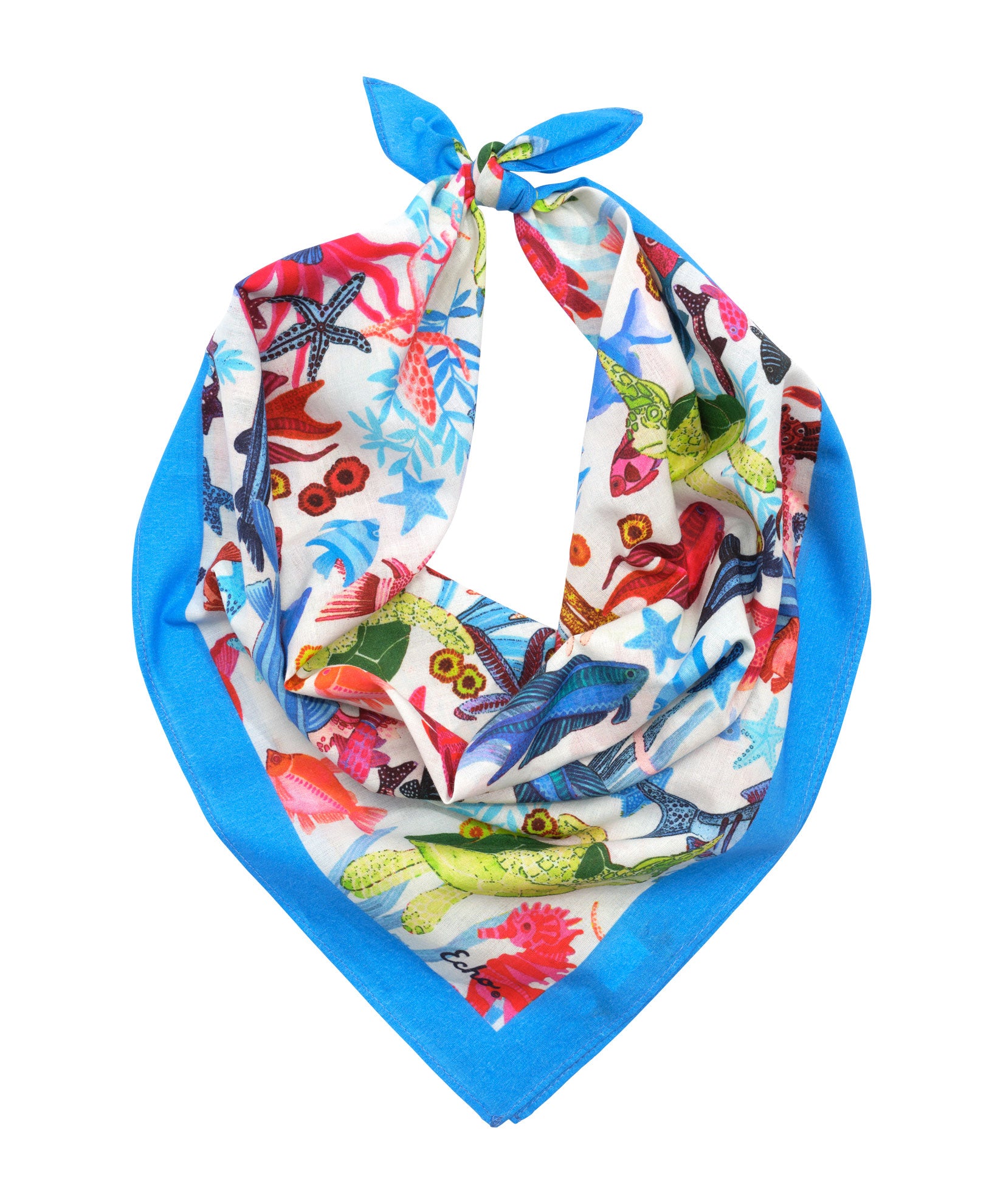 Underwater Seas Bandana in color cream