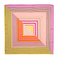 Stripe Vortex 35" Silk Square Scarf