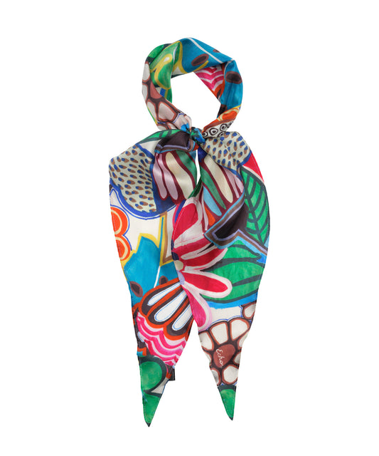 Celebrate Floral Diamond Scarf in multi