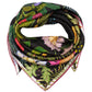 Oasis 35" Silk Square Scarf in color black