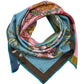 The Seasons 35" Silk Square Scarf in color multi