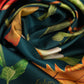 The Botanists 35" Silk Square Scarf in color bottle green