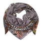 Central Park Square Scarf in color charcoal