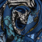 Central Park Square Scarf in color navy