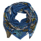 Central Park Square Scarf in color navy