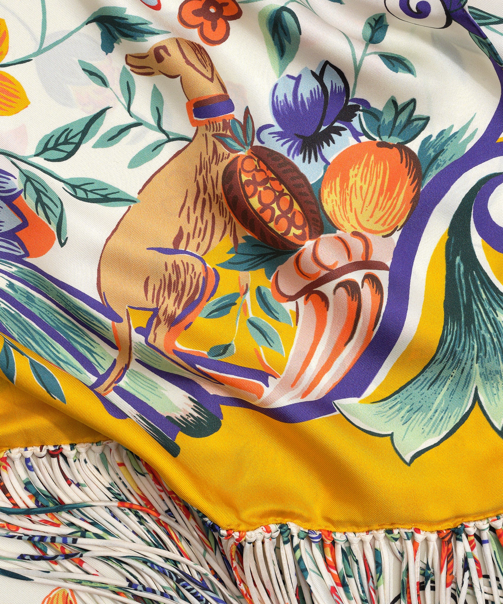 Park Stroll Silk Oblong Scarf in color multi