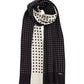 Tubular Dot Scarf in color black