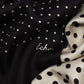 Tubular Dot Scarf in color black
