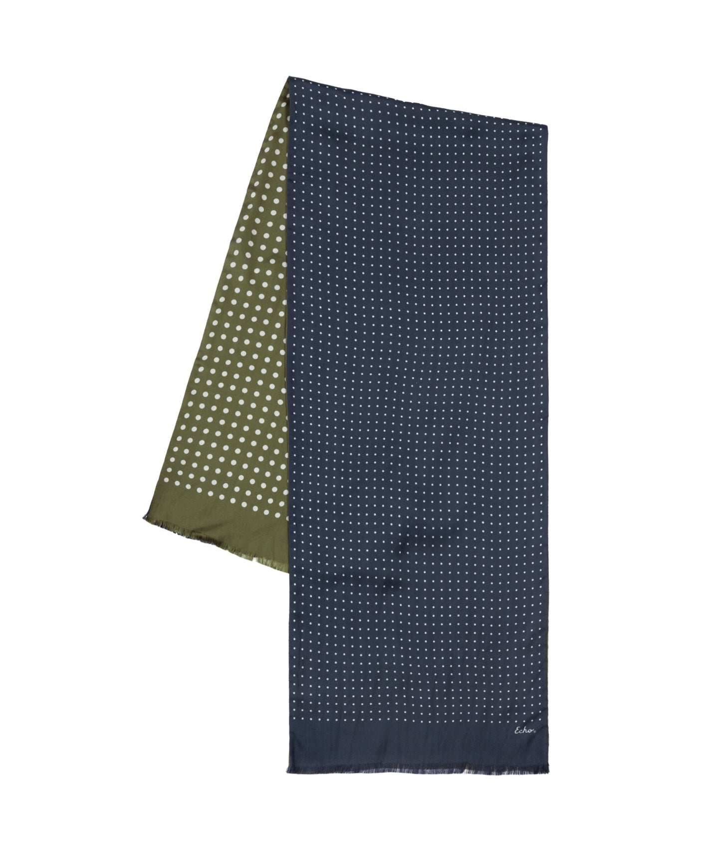 Tubular Dot Scarf in color navy