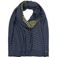 Tubular Dot Scarf in color navy