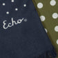 Tubular Dot Scarf in color navy