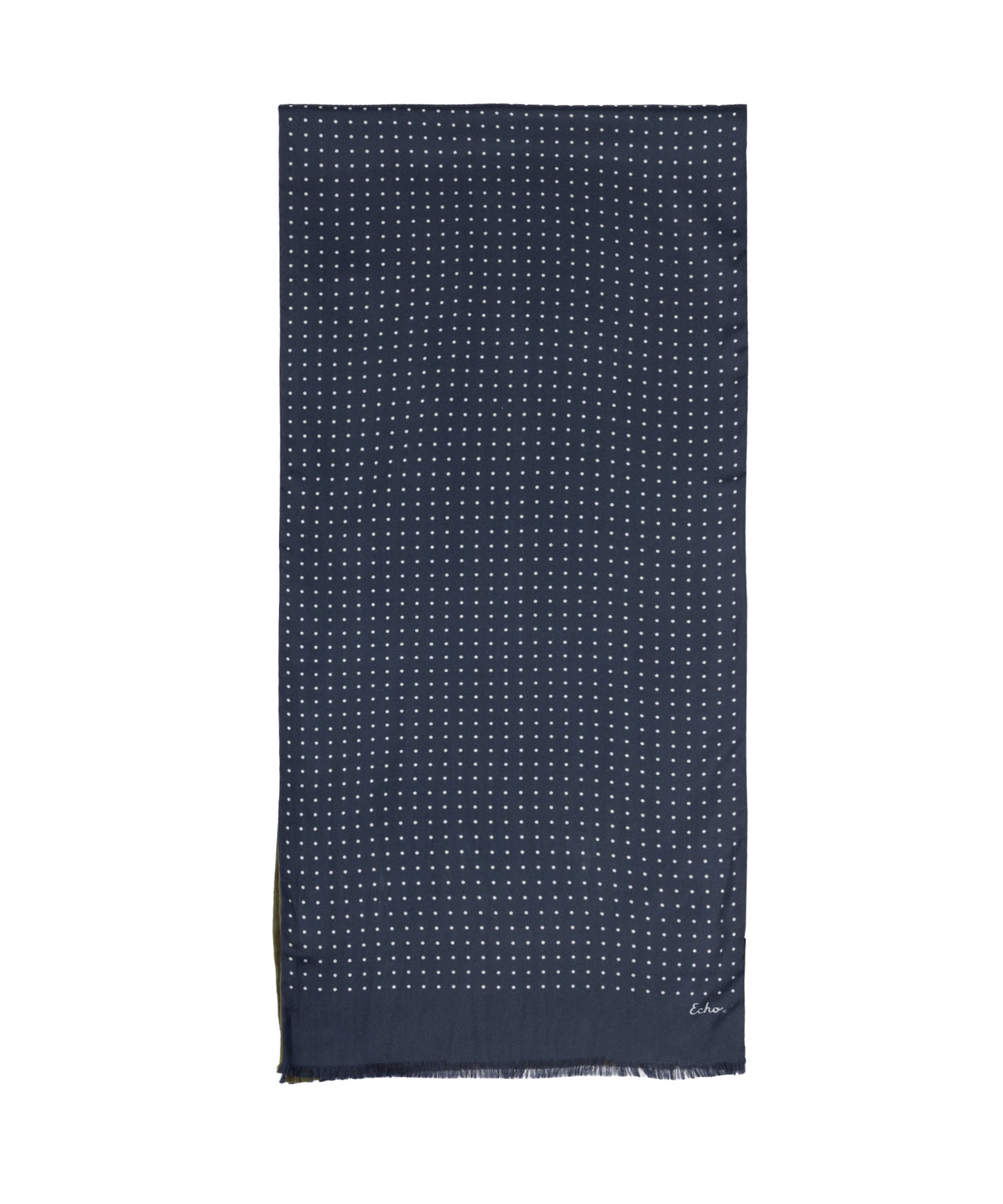 Tubular Dot Scarf in color navy