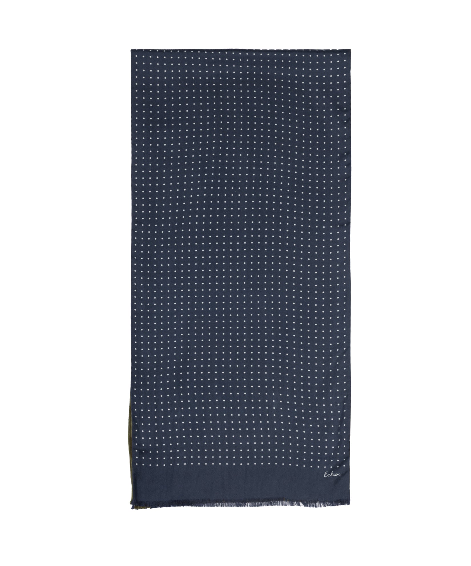 Tubular Dot Scarf in color navy