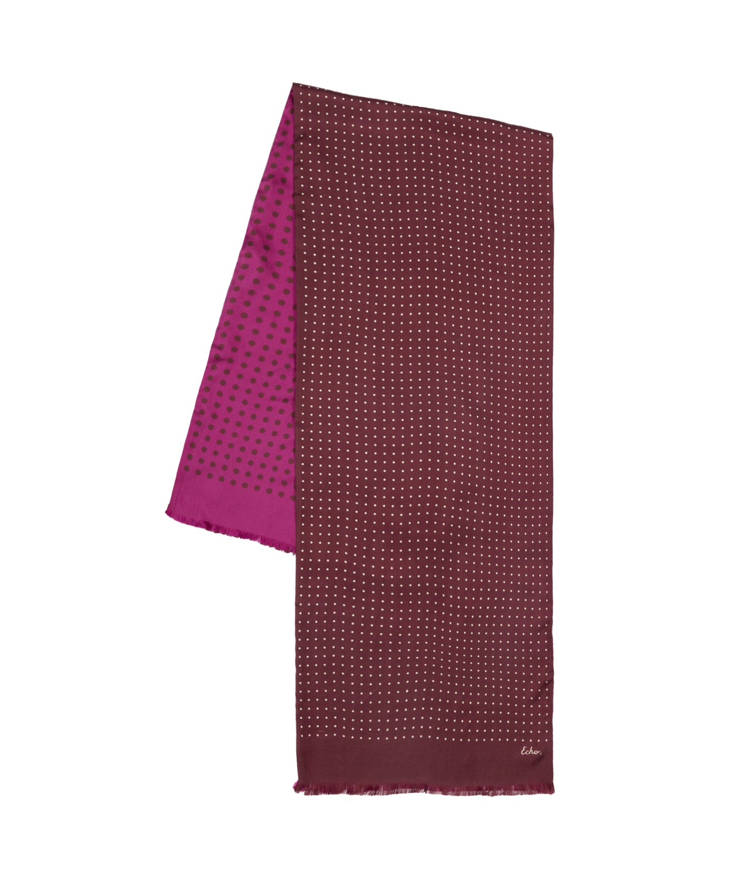 Tubular Dot Scarf in color Mulled Wine