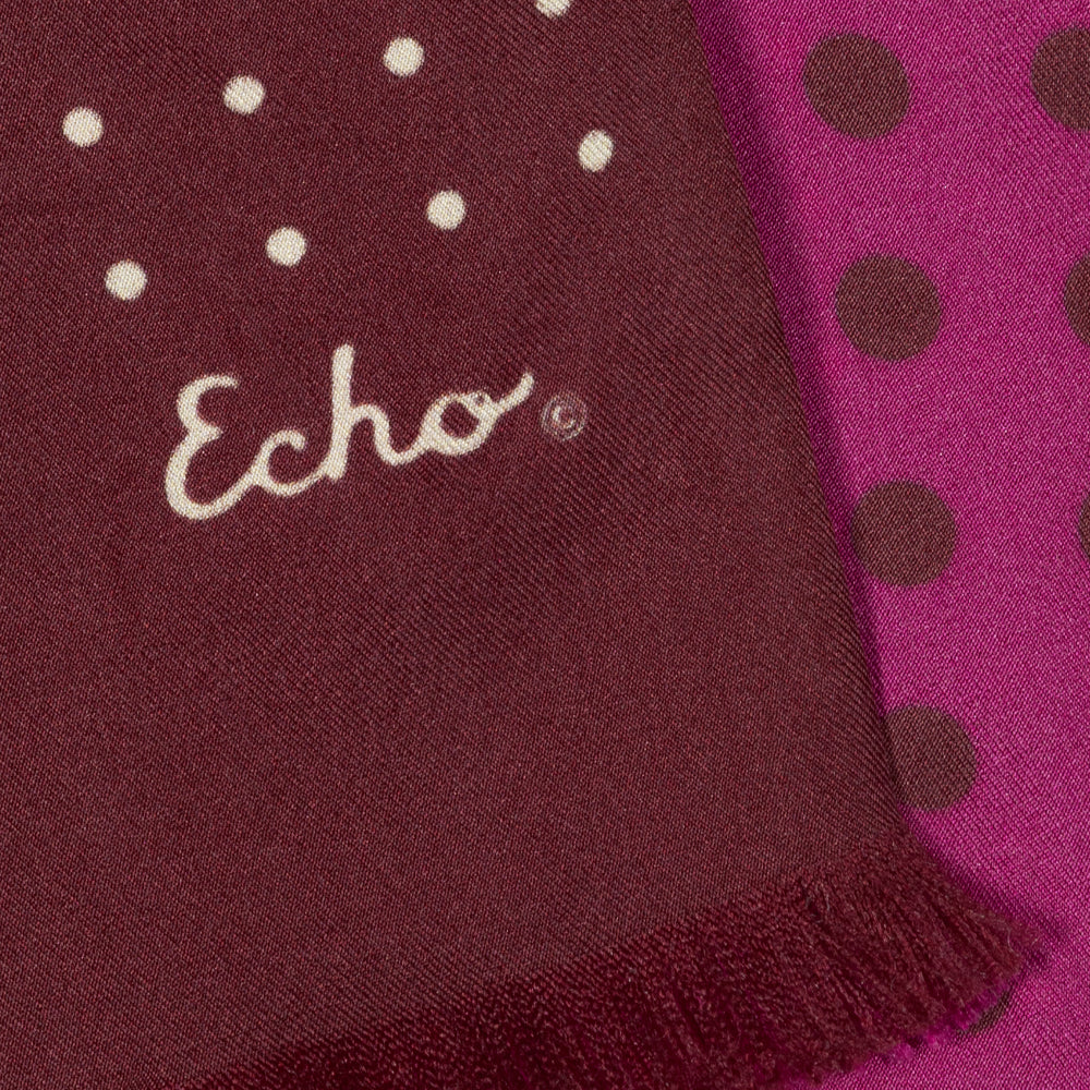 Tubular Dot Scarf in color Mulled Wine