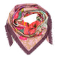 Dusk Bouquet Oversized Square in color fig