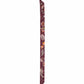 Falling Leaves Ribbon Scarf in color fig