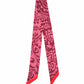 Park Paisley Silk Ribbon Scarf in color fired brick