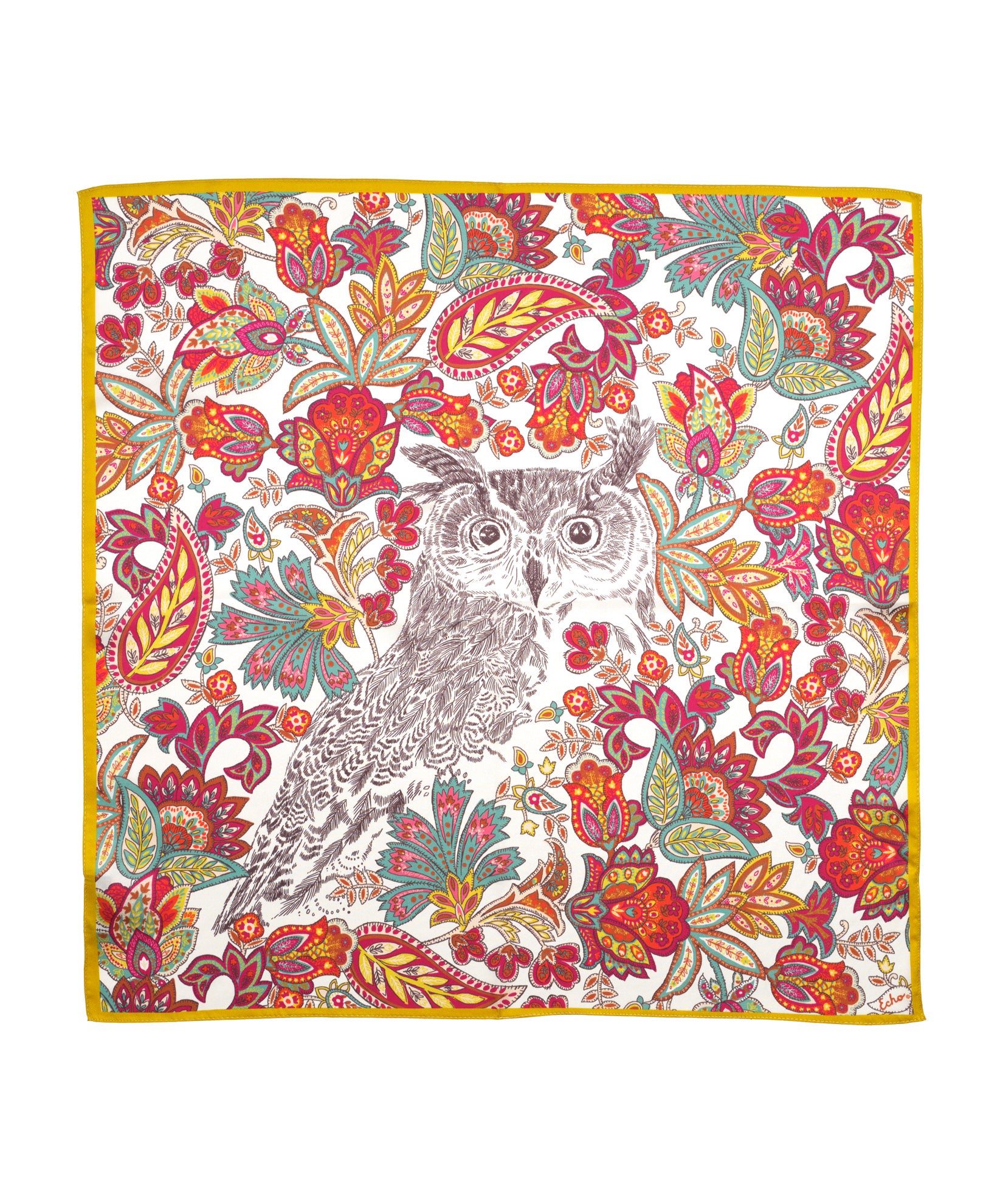 Flaco Silk Bandana in color citron