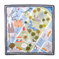Central Park Silk Bandana in color french blue