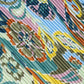 Crazy Paisley Pleated Diamond in color citron