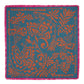 Park Paisley Oversized Silk Square Scarf in color stargazer blue