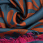 Park Paisley Oversized Silk Square Scarf in color stargazer blue