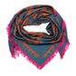 Park Paisley Oversized Silk Square Scarf in color stargazer blue