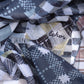 Patch Plaid Wrap in color black