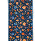Autumn Floral Wrap in color navy