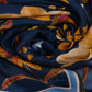 Autumn Floral Wrap in color navy