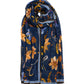 Autumn Floral Wrap in color navy