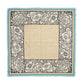 Vintage Floral Dot Wool Bandana in color olive