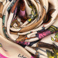 Park Visitors Oversized Square Scarf in color cream