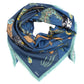 Park Visitors Oversized Square Scarf in color navy