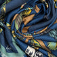 Park Visitors Oversized Square Scarf in color navy