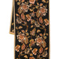 Park Floral Wrap in color black