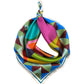 Painted Dots Silk Bandana in color multi