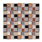 Windowpane 35" Silk Square Scarf in color silver