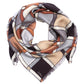 Windowpane 35" Silk Square Scarf in color silver