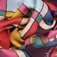 Windowpane 35" Silk Square Scarf in color multi