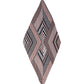 Downtown Pleated Diamond in color black