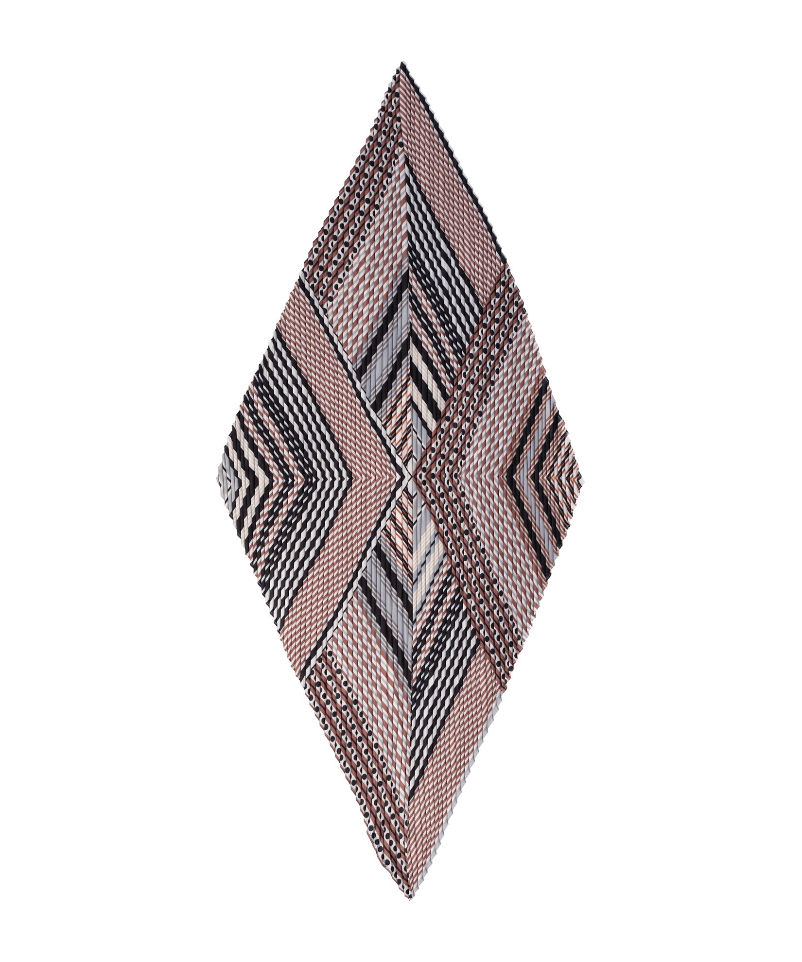 Downtown Pleated Diamond in color black