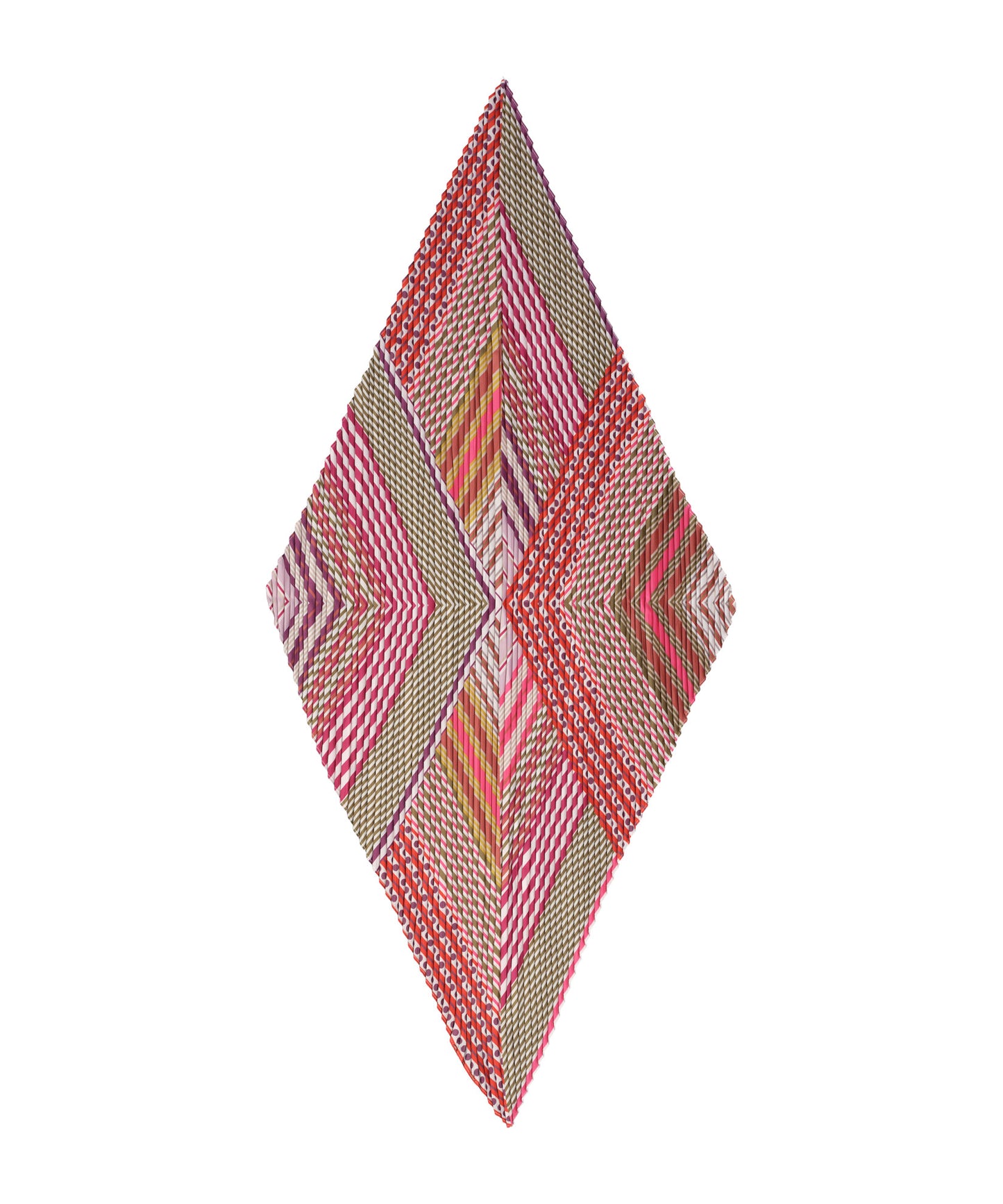 Downtown Pleated Diamond in color red clay